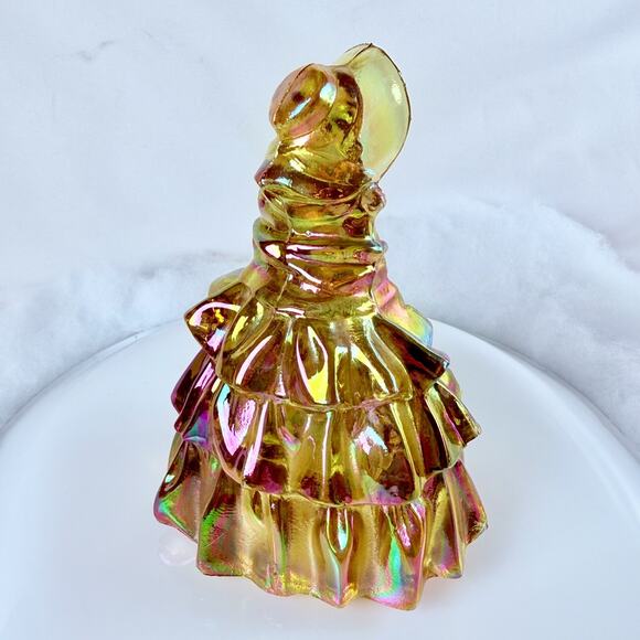 Vintage Wheaton Carnival Glass Ladies Figurines Southern Belle Girls Set Of 3 - Picture 4 of 16